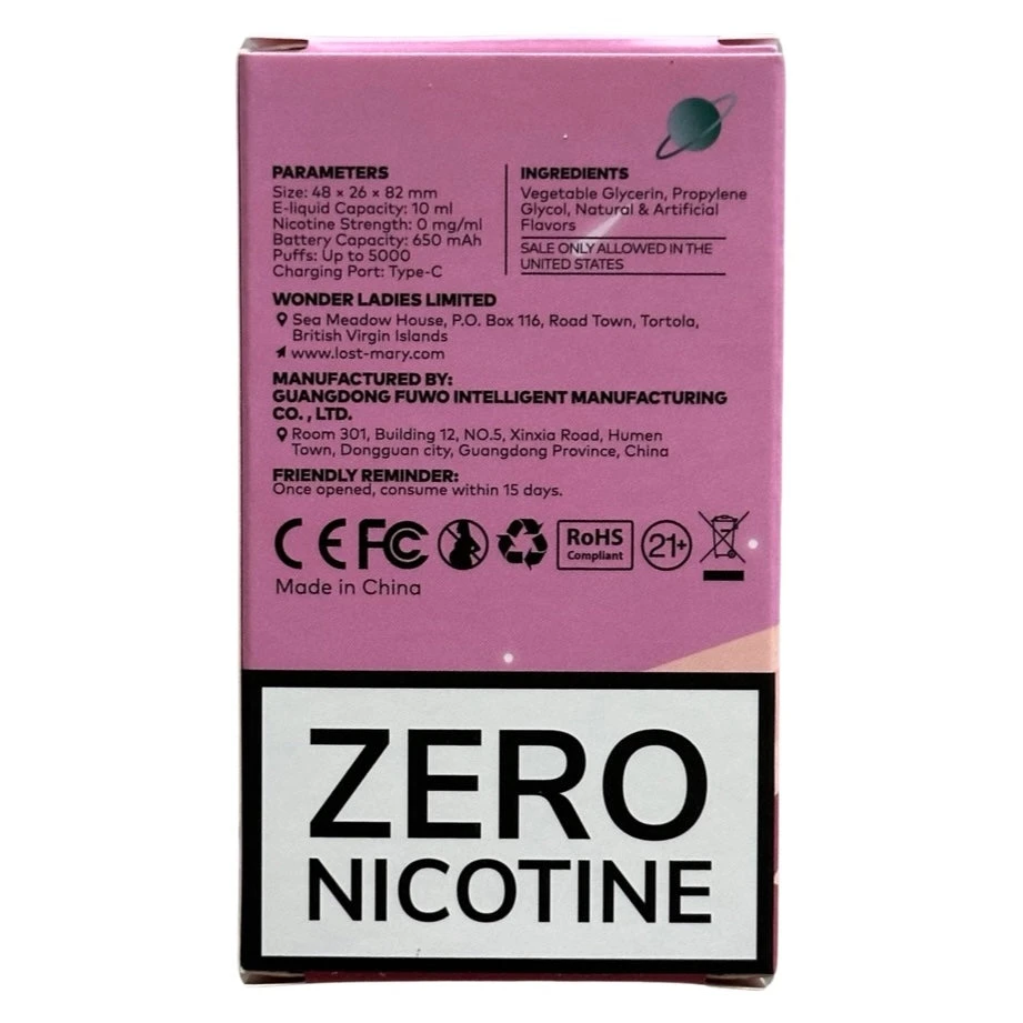 Blue Cotton Candy - Lost Mary OS5000 - Zero Nicotine 4 Blue Cotton Candy - Lost Mary OS5000 - Zero Nicotine - Image 4