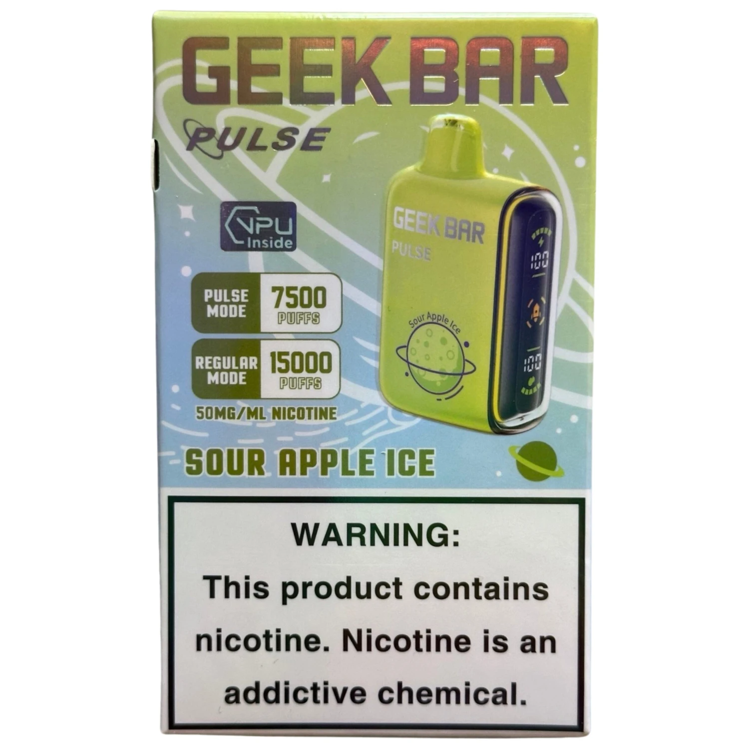 Sour Apple Ice - Geek Bar Pulse 15000 1 Sour Apple Ice - Geek Bar Pulse 15000