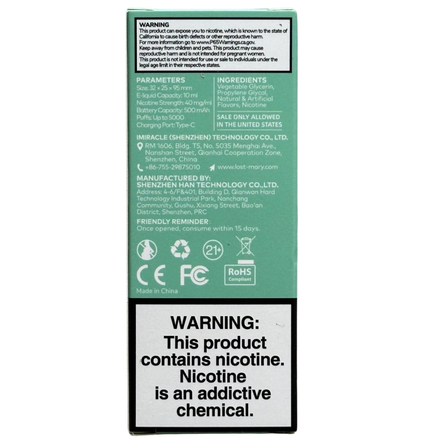 Lost Mary MO5000 - Kiwi Dragon Duo Ice - Frozen Edition 3 Lost Mary MO5000 - Kiwi Dragon Duo Ice - Frozen Edition - Image 3