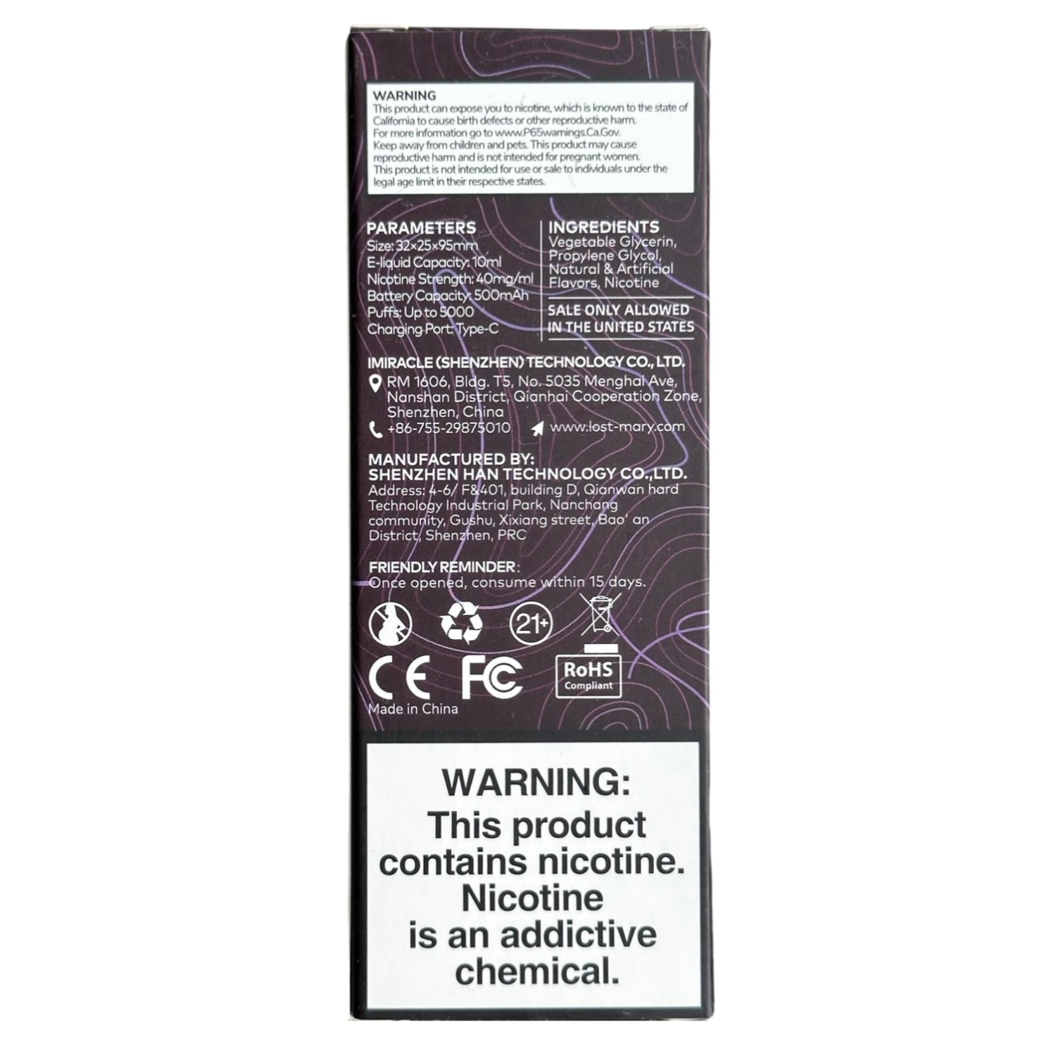 Lost Mary MO5000 - Cherry Lemon 3 Lost Mary MO5000 - Cherry Lemon - Image 3