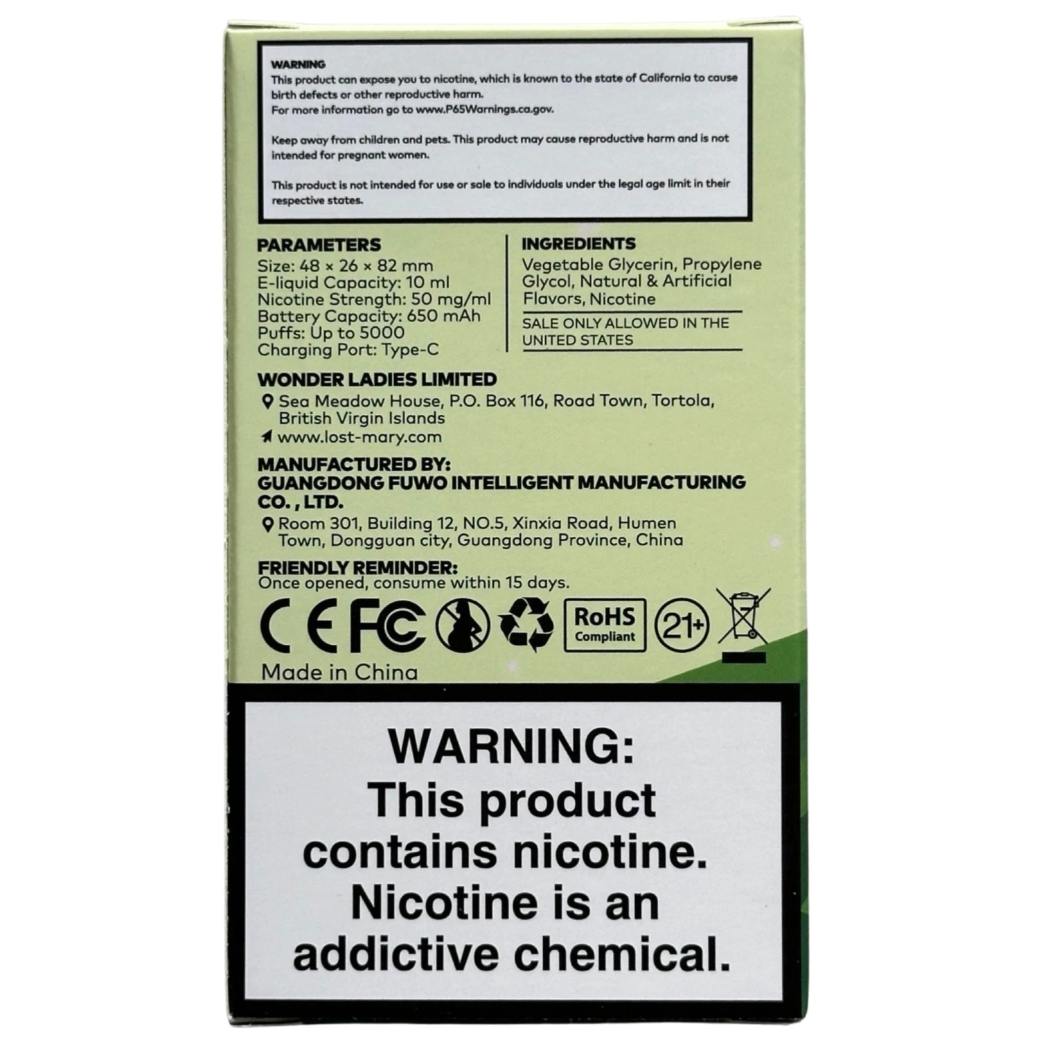 Spearmint - Lost Mary OS5000 4 Spearmint - Lost Mary OS5000 - Image 4