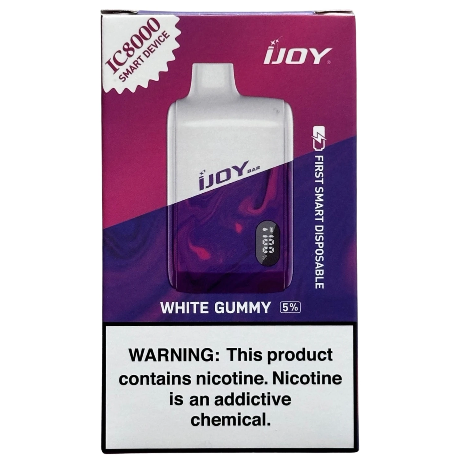 IJOY Bar IC8000 - White Gummy 1 IJOY Bar IC8000 - White Gummy