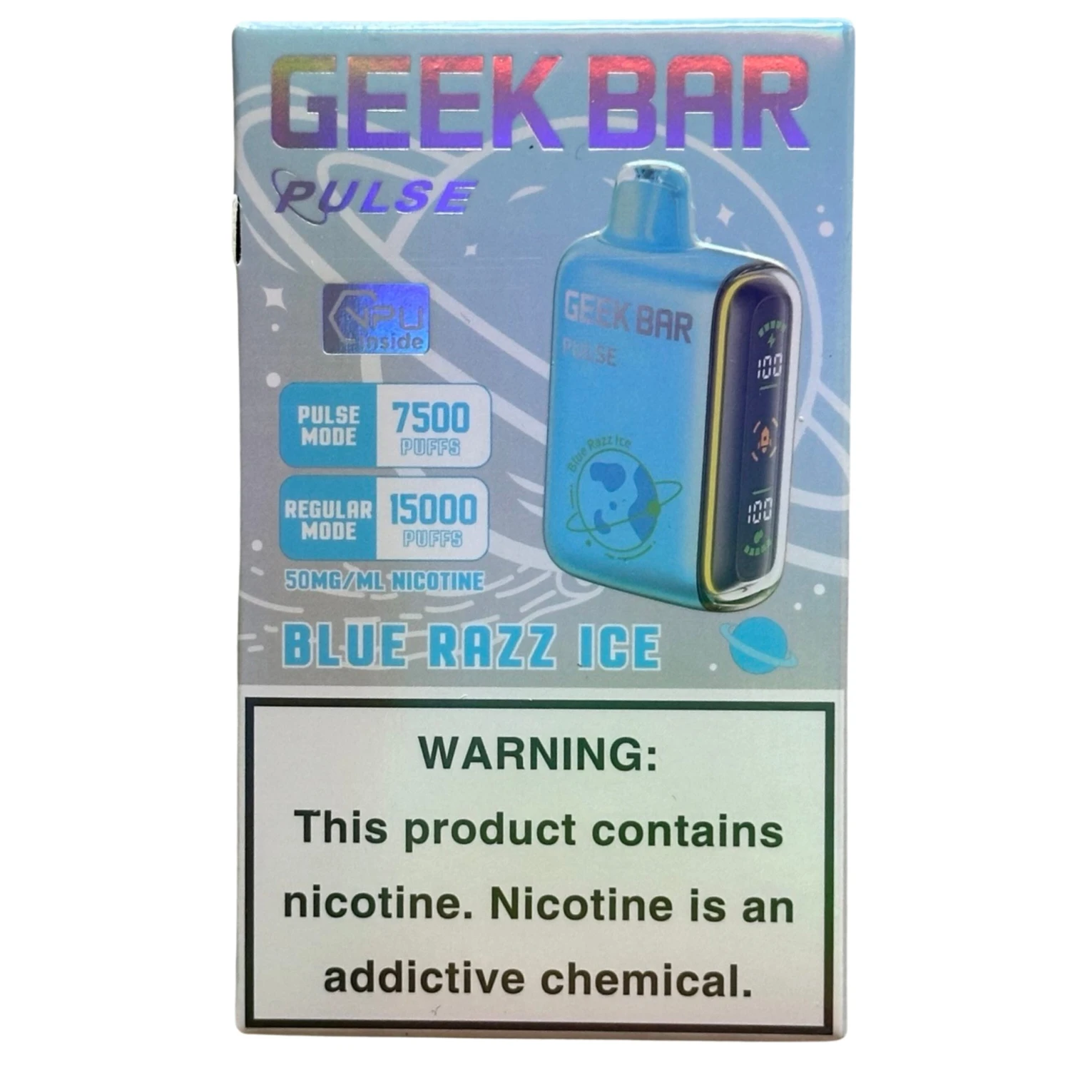 Blue Razz Ice - Geek Bar Pulse 15000 1 Blue Razz Ice - Geek Bar Pulse 15000